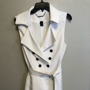 White House Black Market Double-Breasted Vest